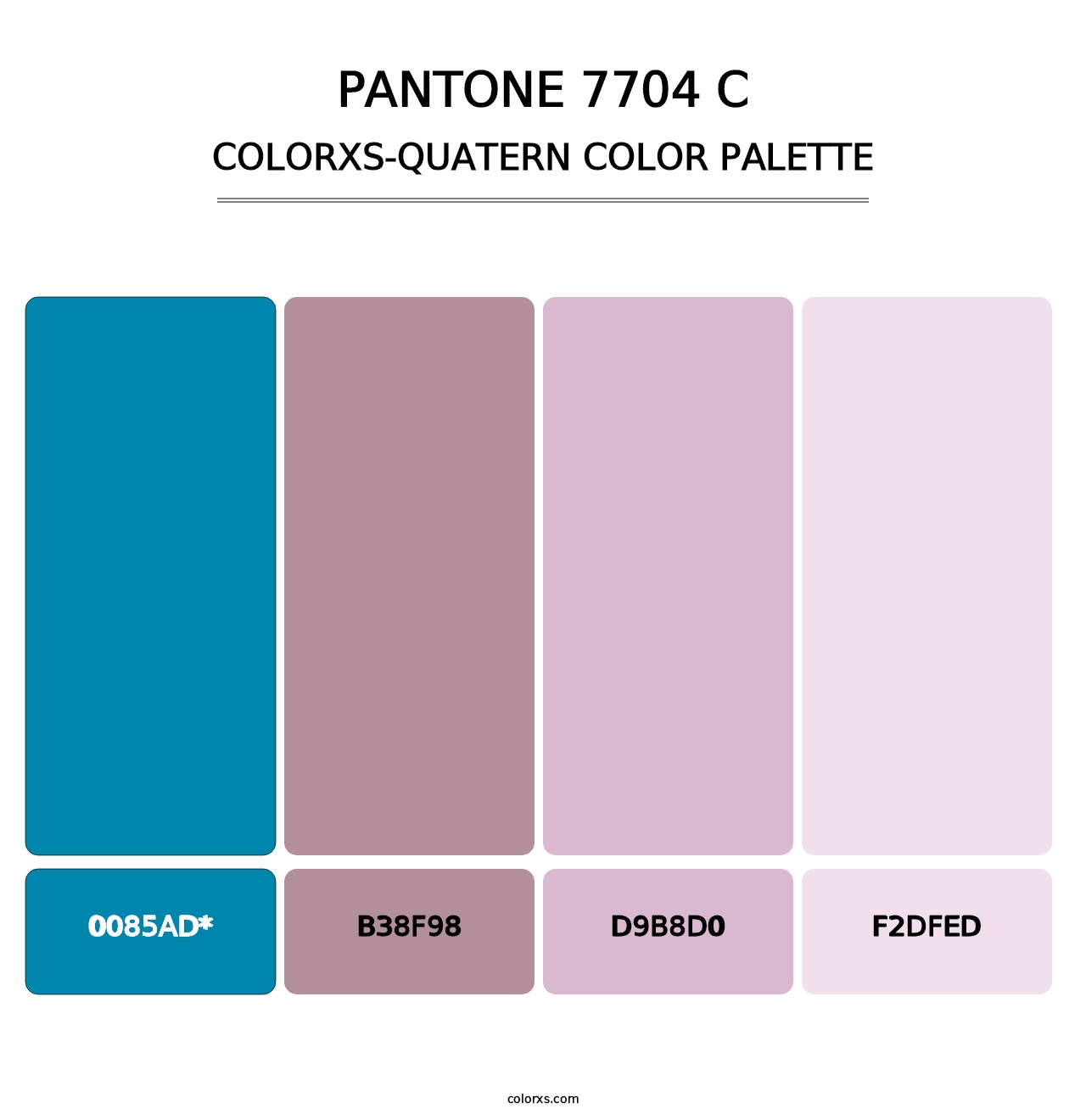 PANTONE 7704 C - Colorxs Quad Palette