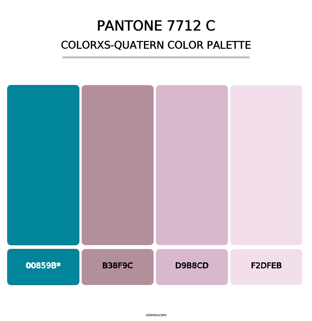 PANTONE 7712 C - Colorxs Quad Palette