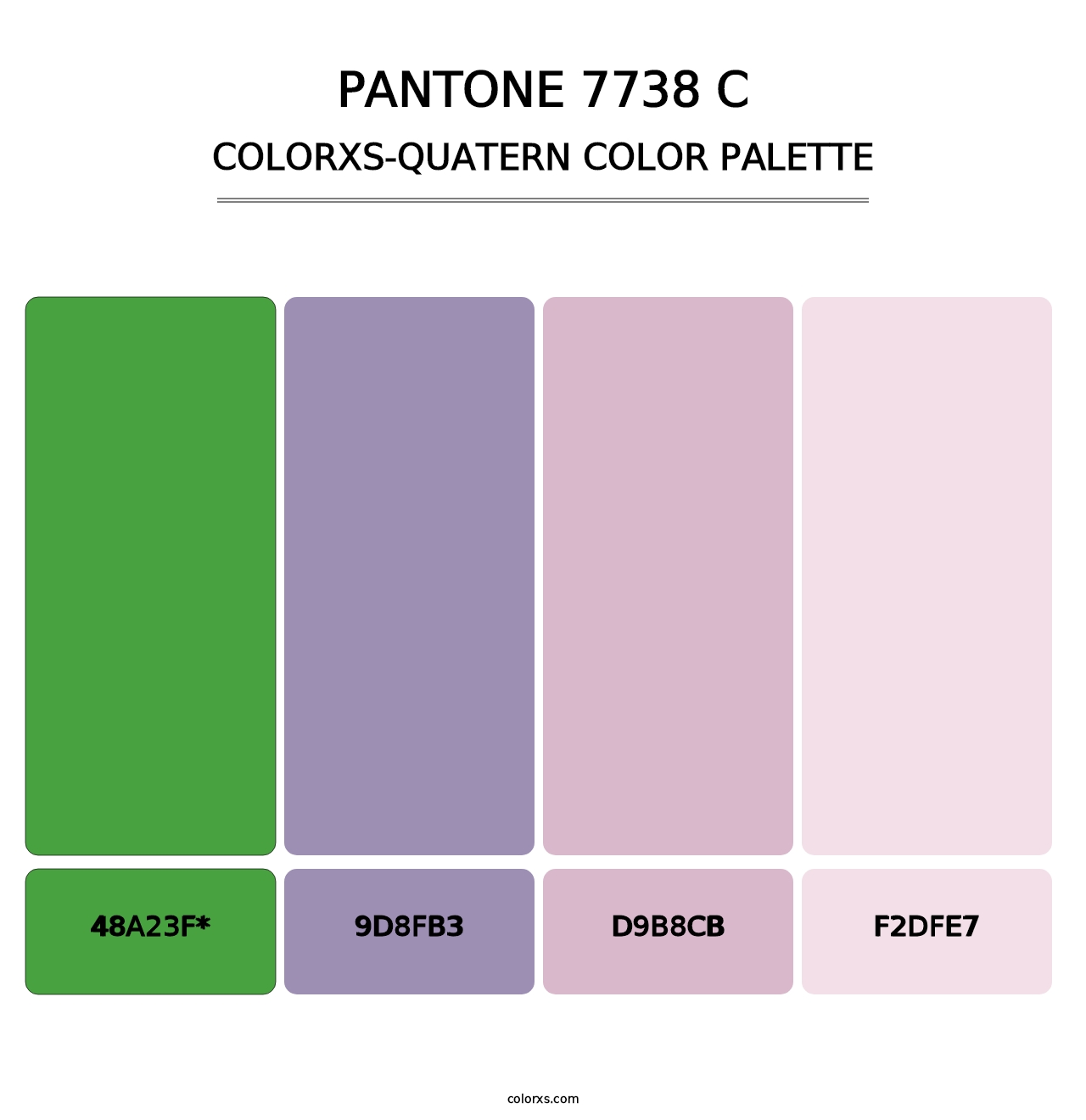 PANTONE 7738 C - Colorxs Quad Palette