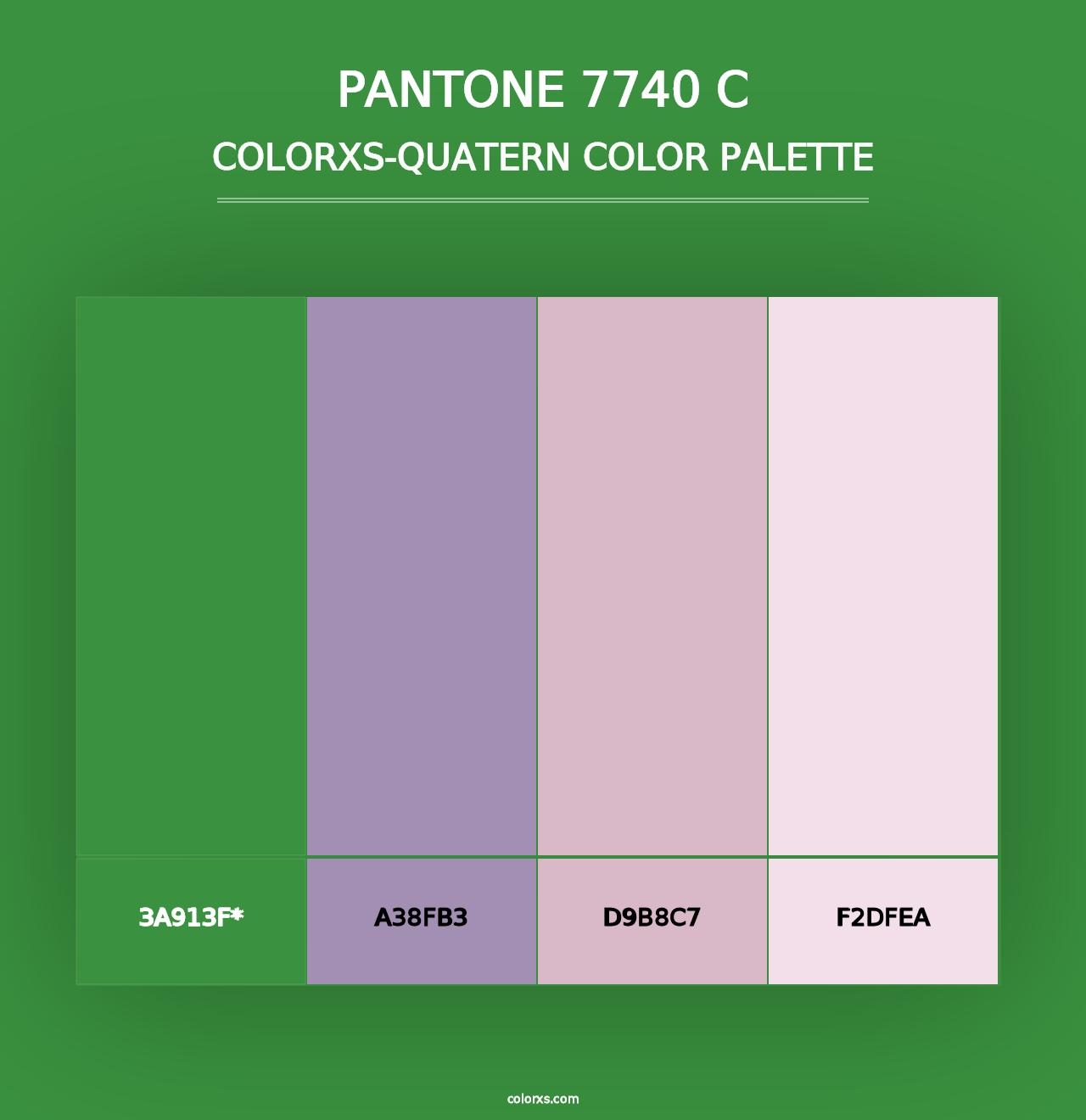 PANTONE 7740 C - Colorxs Quad Palette