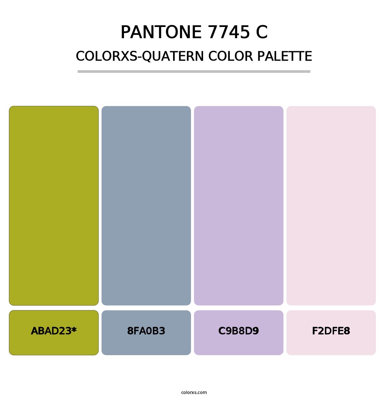 PANTONE 7745 C - Colorxs Quad Palette