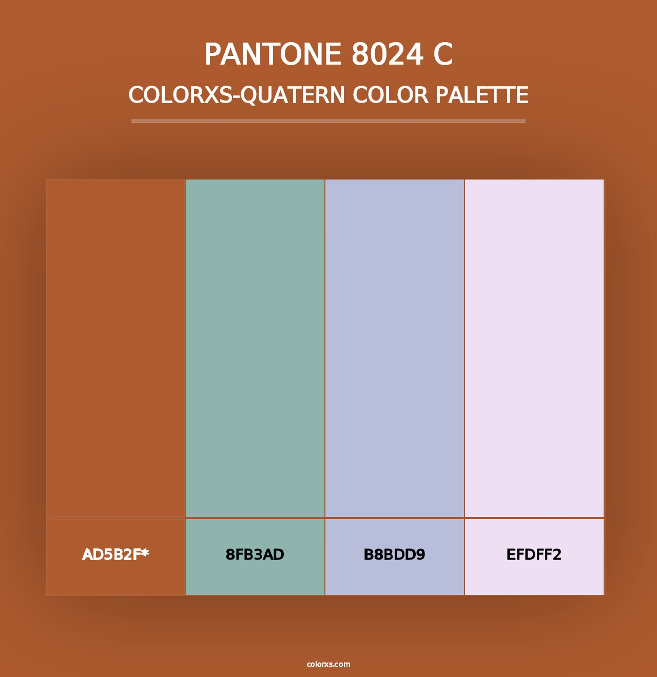 PANTONE 8024 C - Colorxs Quad Palette