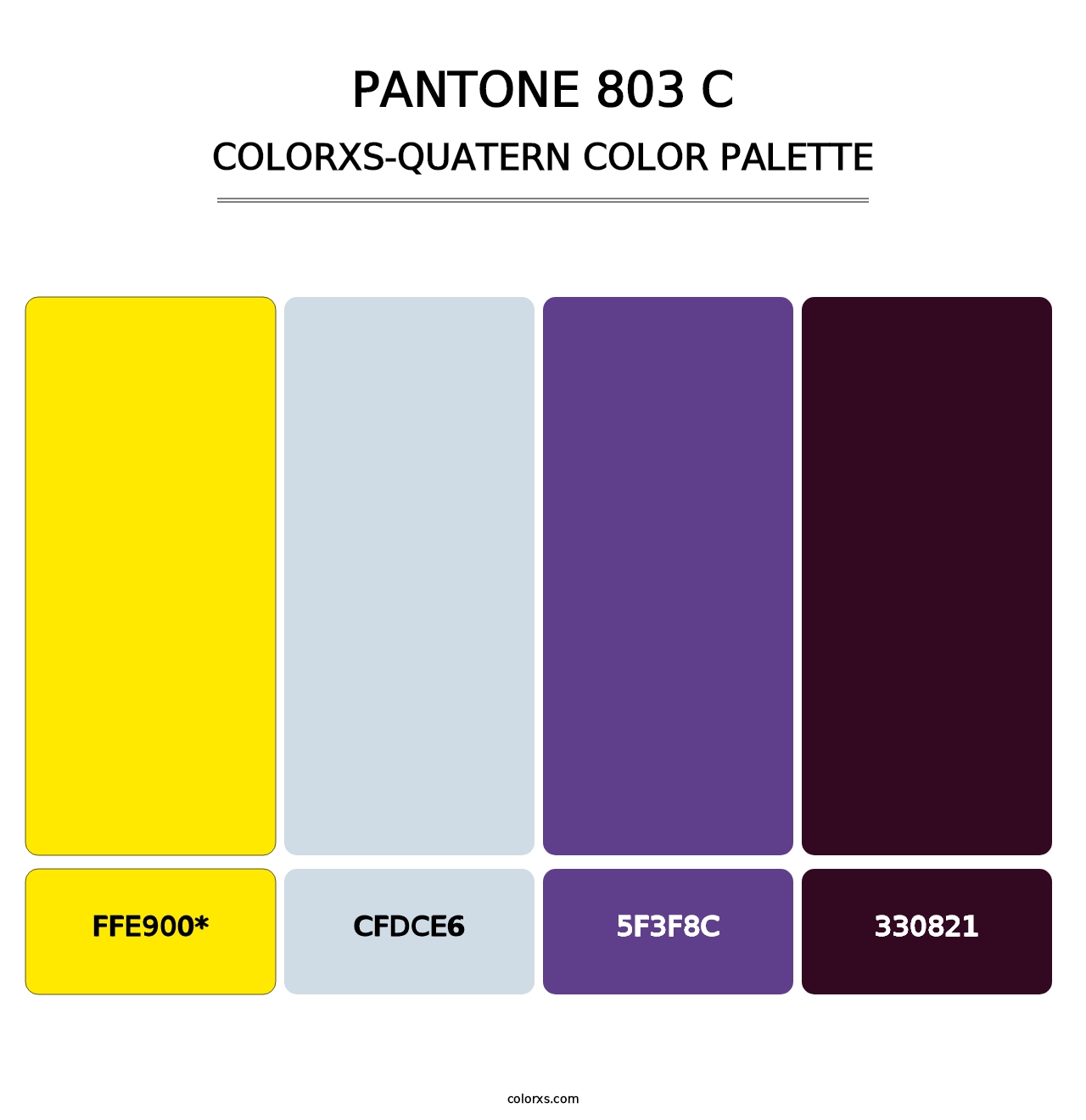 PANTONE 803 C - Colorxs Quad Palette