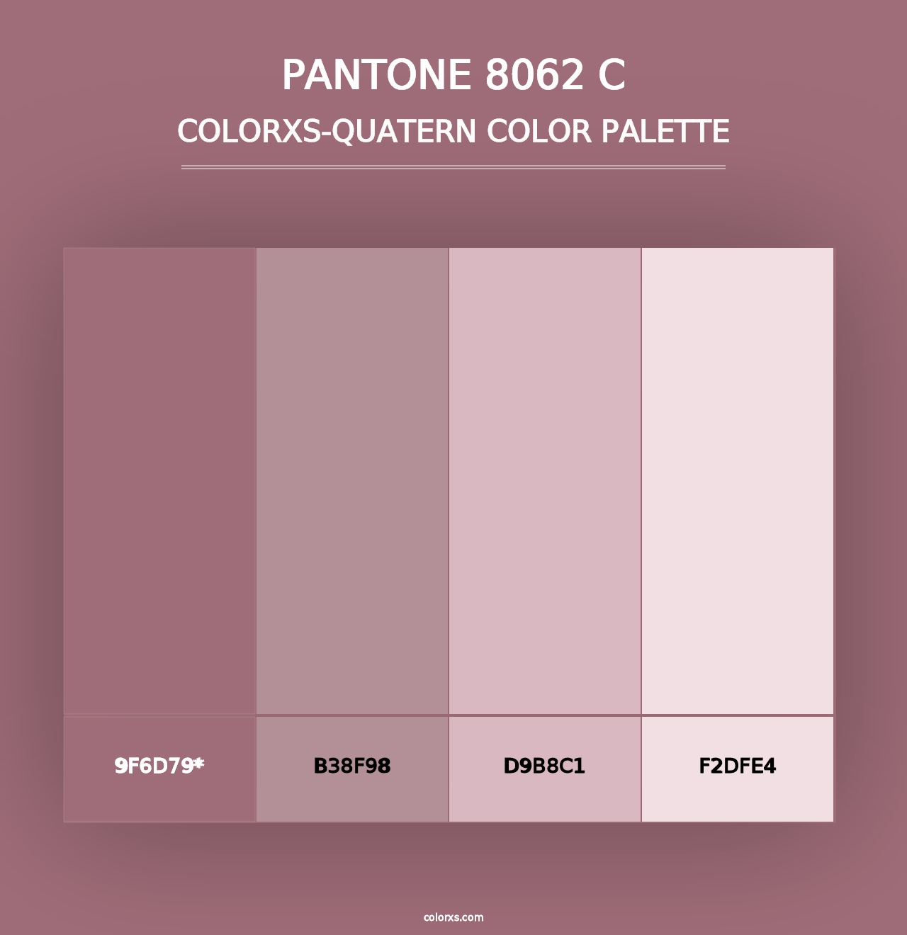 PANTONE 8062 C - Colorxs Quad Palette