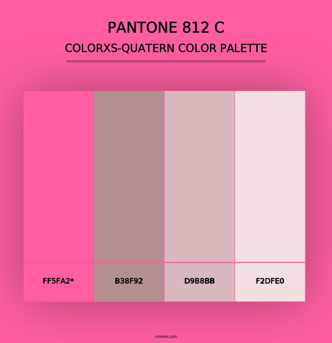 PANTONE 812 C - Colorxs Quad Palette