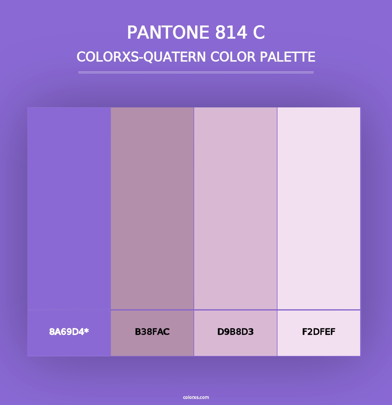 PANTONE 814 C - Colorxs Quad Palette