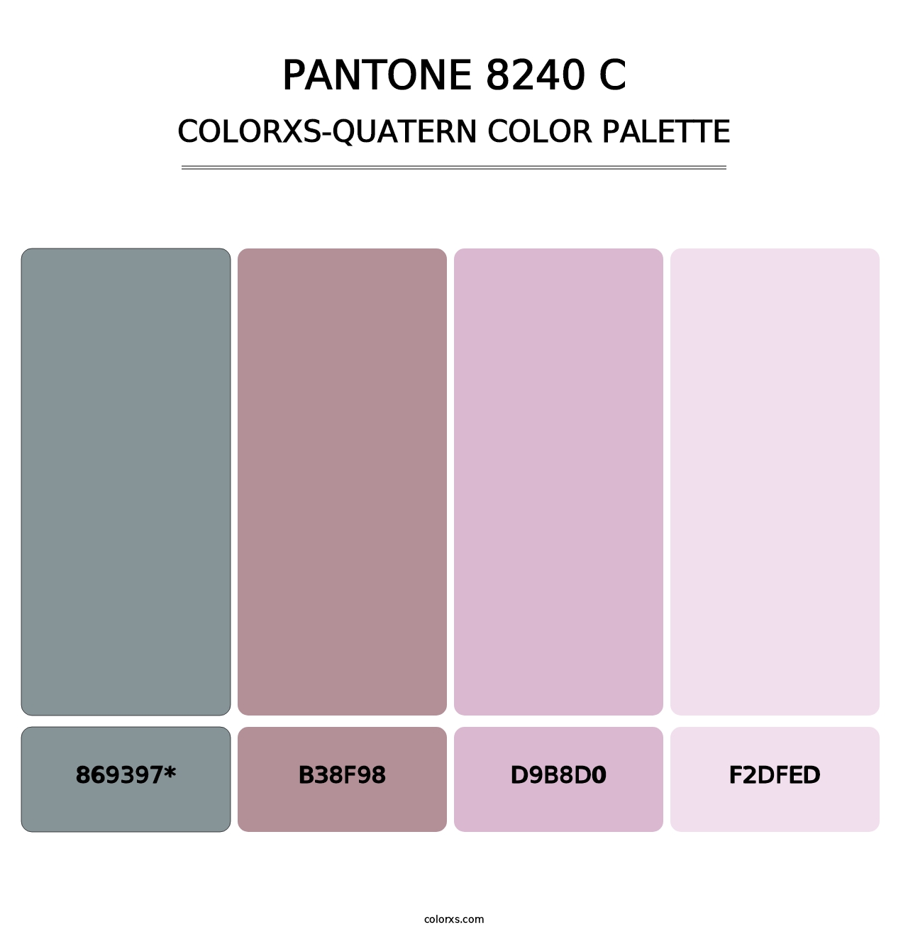 PANTONE 8240 C - Colorxs Quad Palette