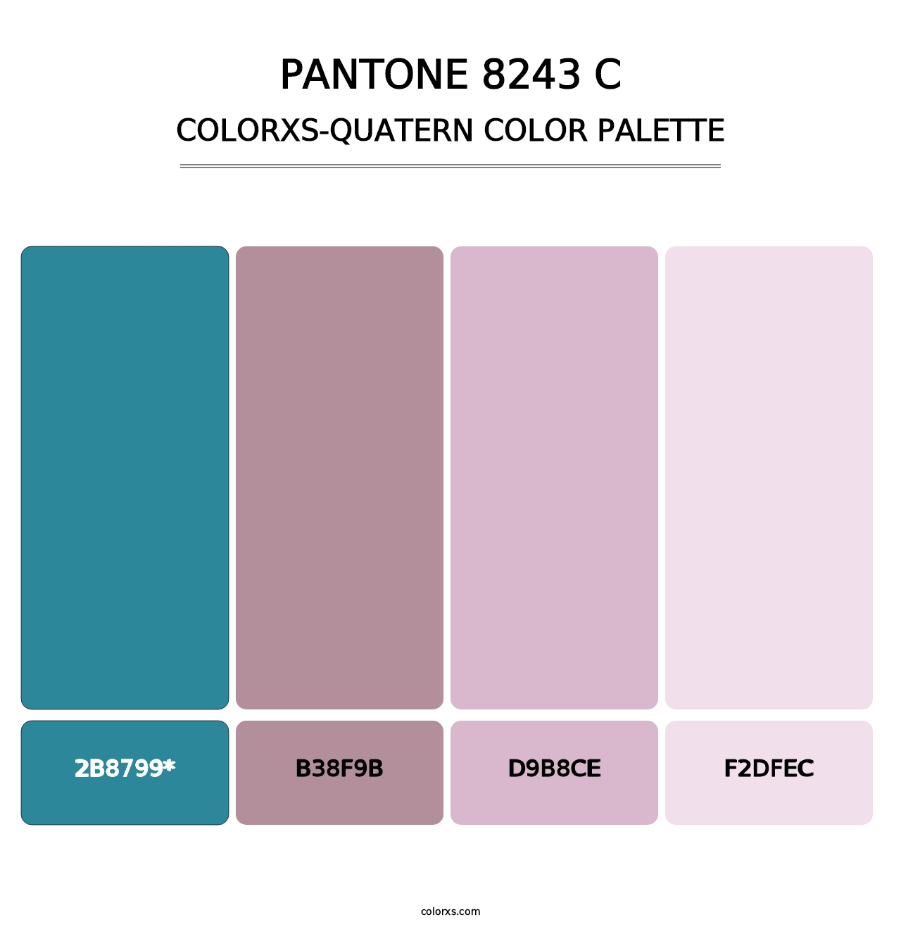 PANTONE 8243 C - Colorxs Quad Palette