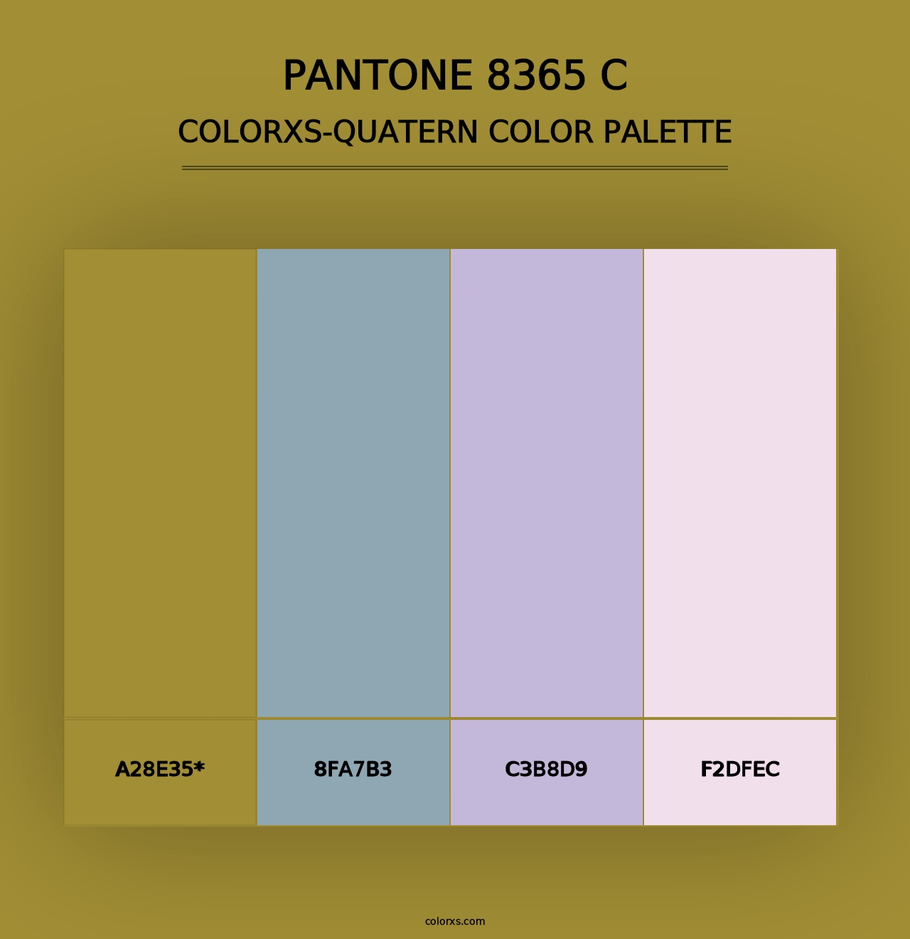 PANTONE 8365 C - Colorxs Quad Palette