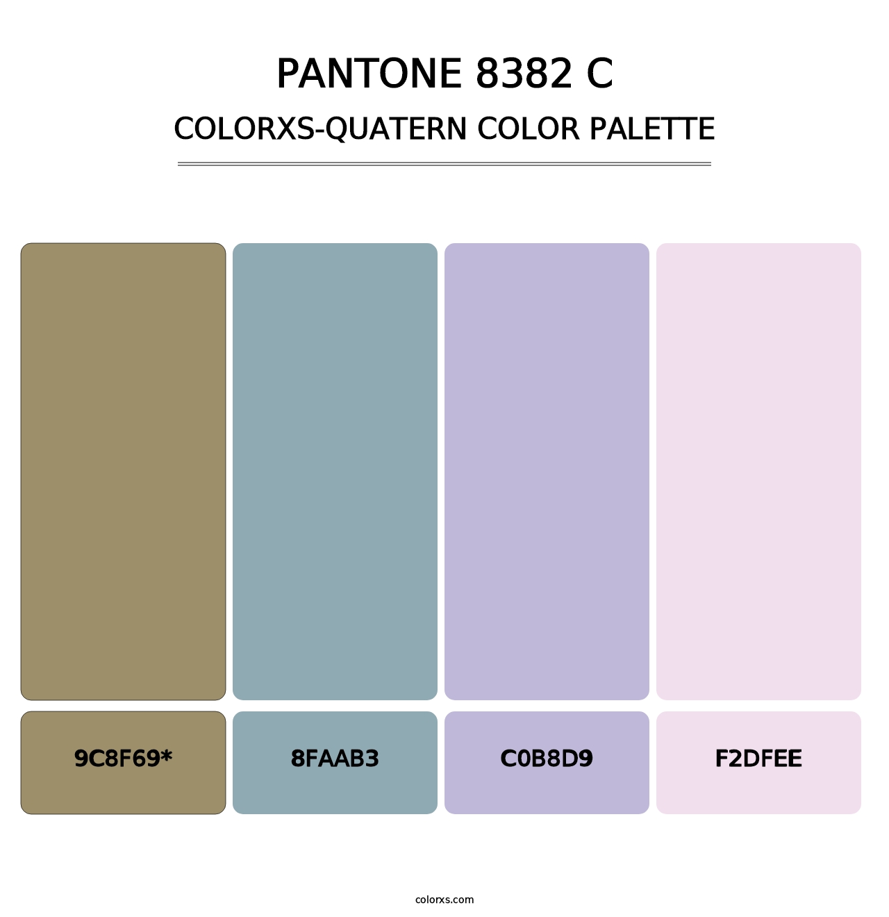 PANTONE 8382 C - Colorxs Quad Palette