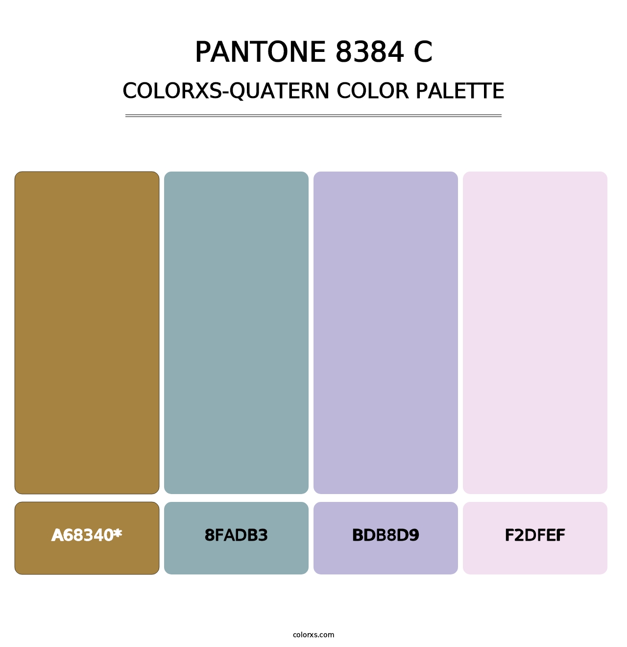 PANTONE 8384 C - Colorxs Quad Palette