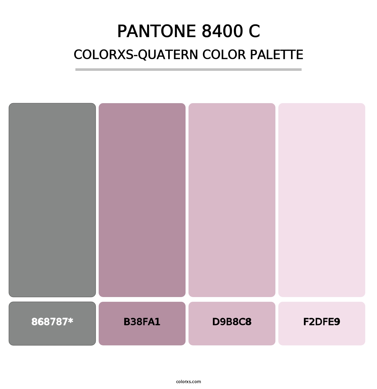 PANTONE 8400 C - Colorxs Quad Palette