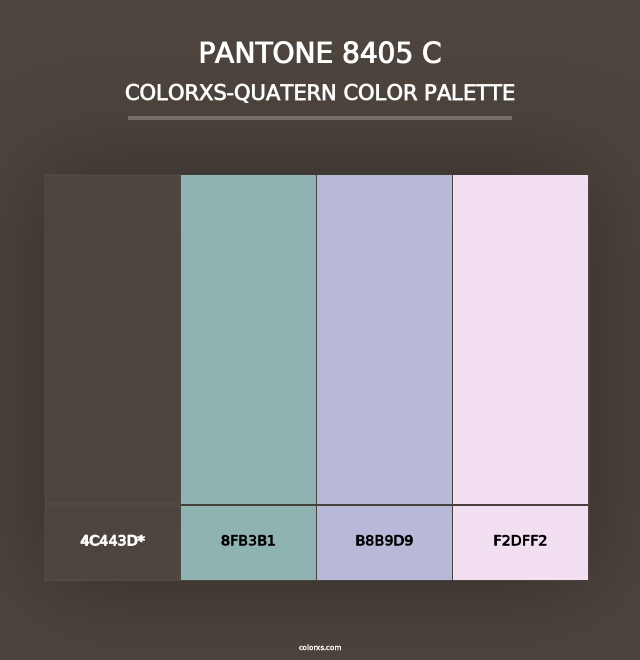 PANTONE 8405 C - Colorxs Quad Palette