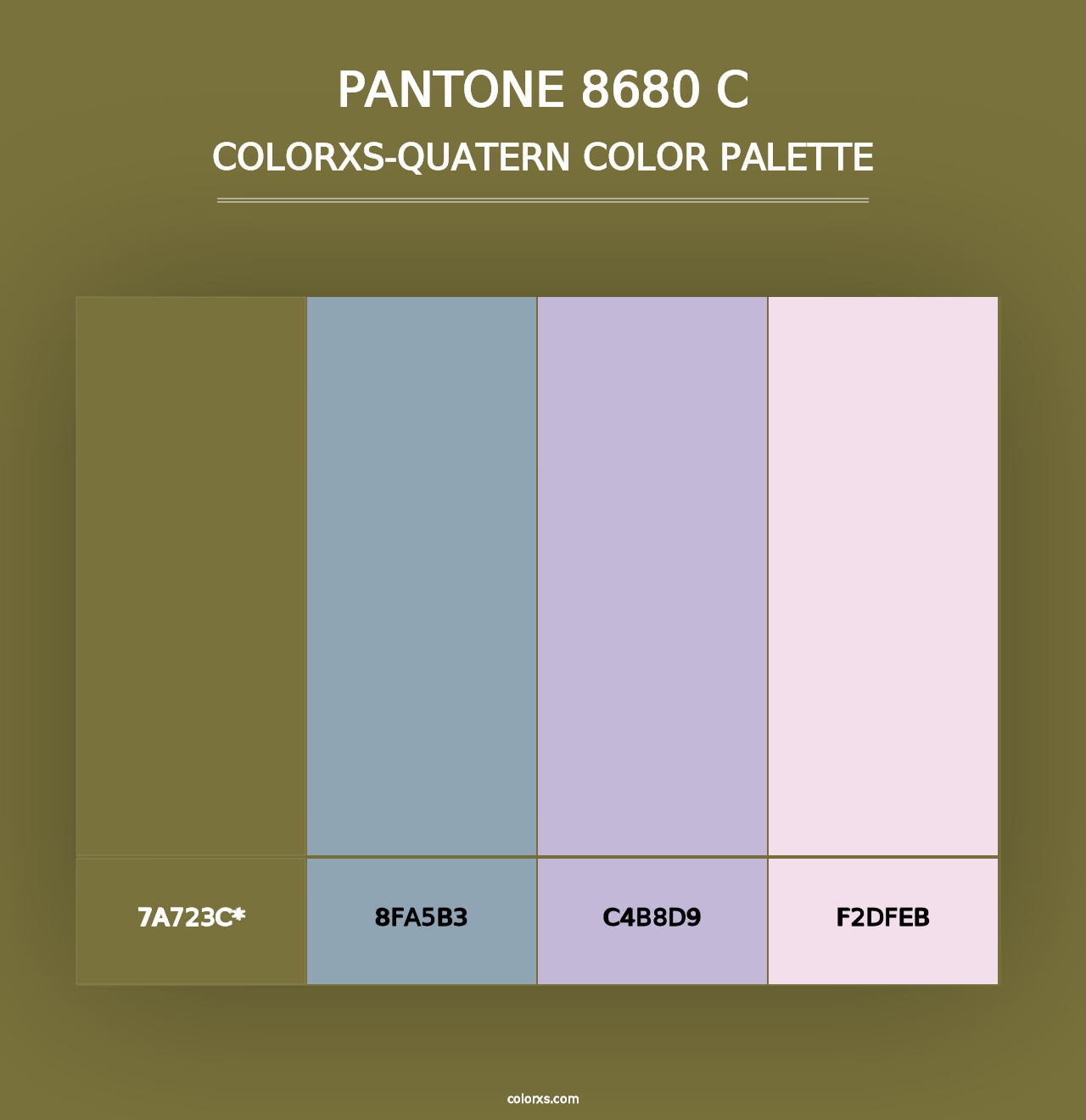 PANTONE 8680 C - Colorxs Quad Palette