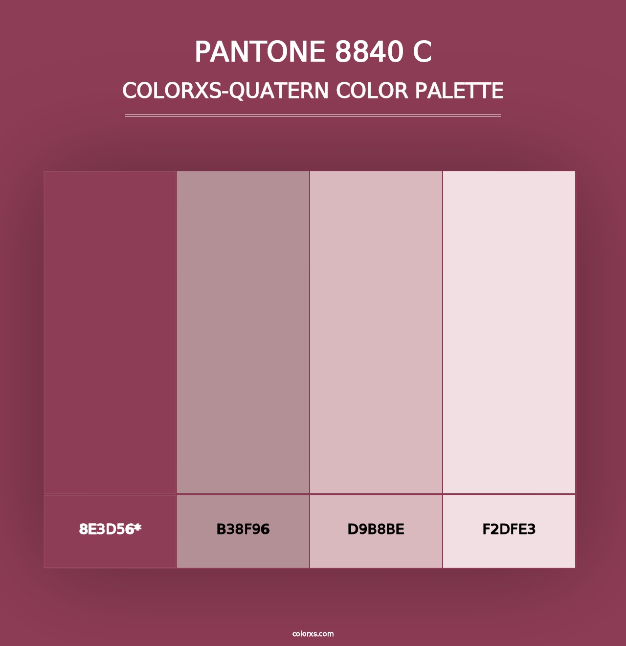 PANTONE 8840 C - Colorxs Quad Palette