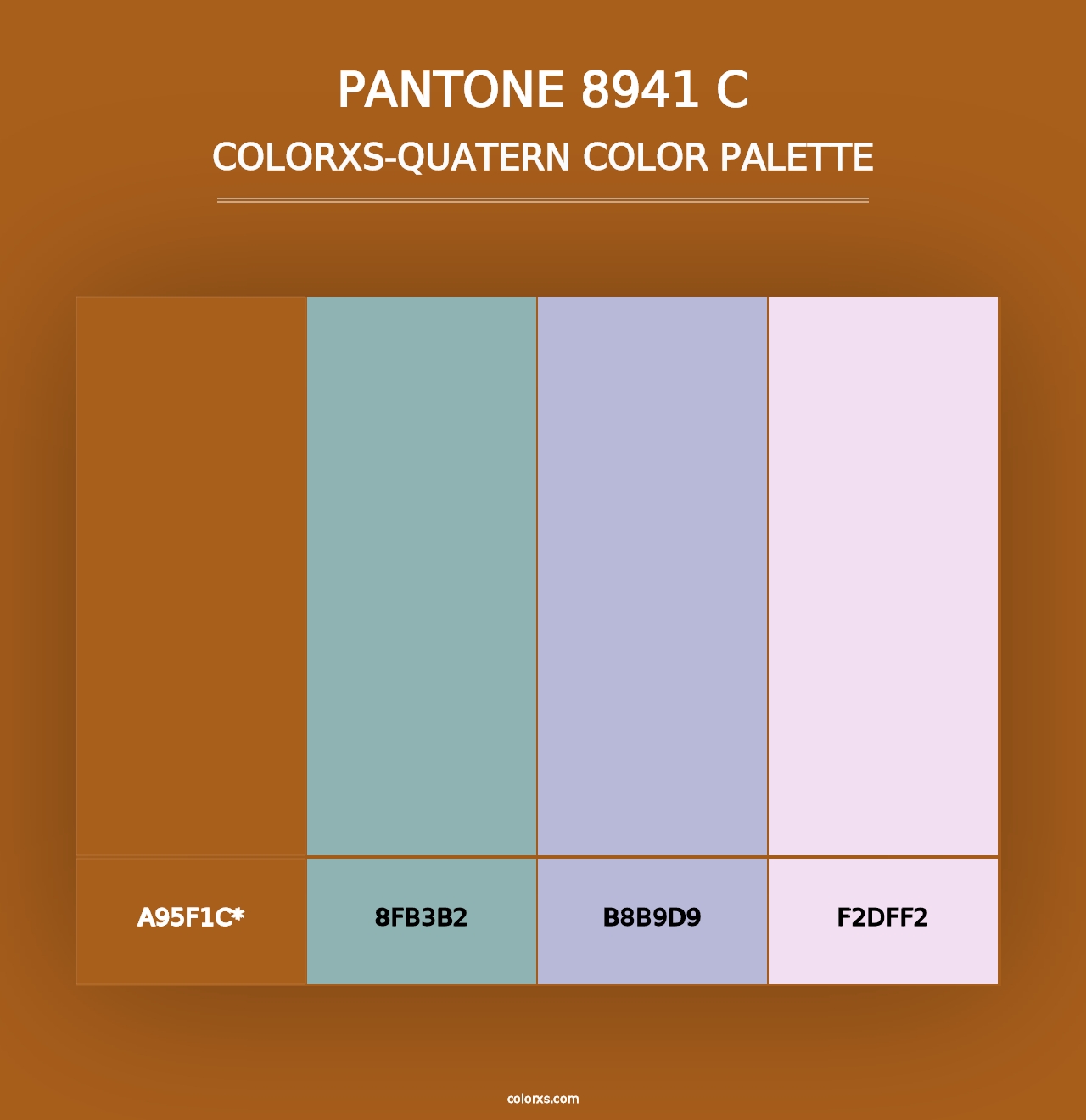 PANTONE 8941 C - Colorxs Quad Palette