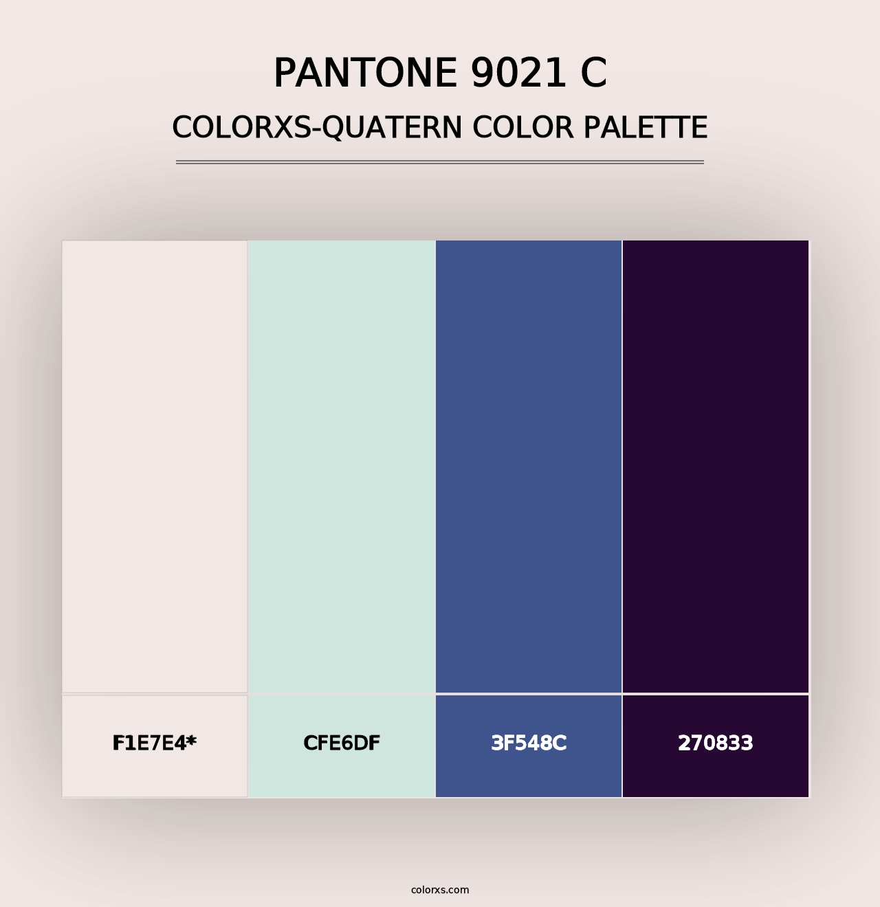 PANTONE 9021 C - Colorxs Quad Palette