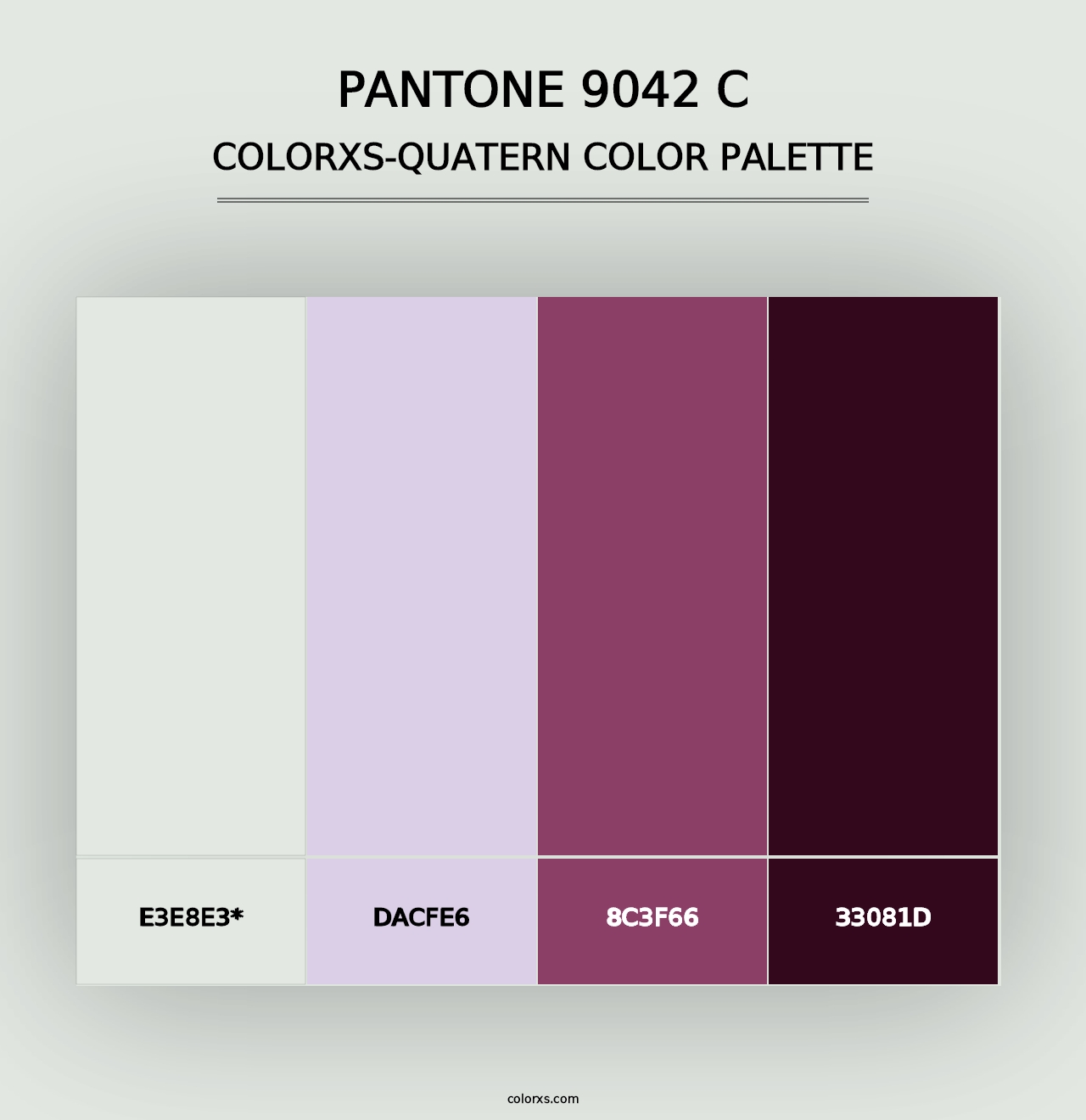 PANTONE 9042 C - Colorxs Quad Palette