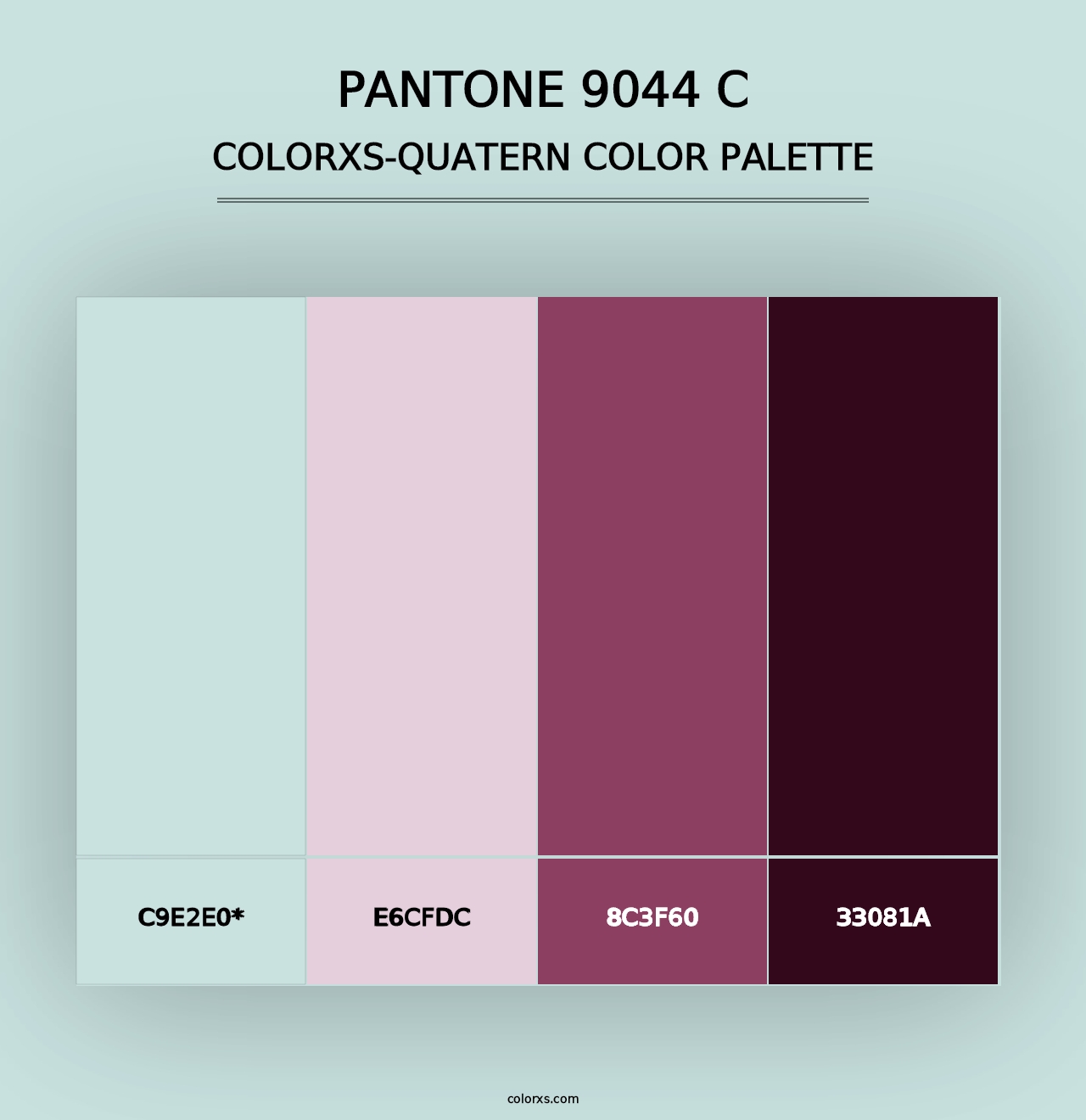 PANTONE 9044 C - Colorxs Quad Palette