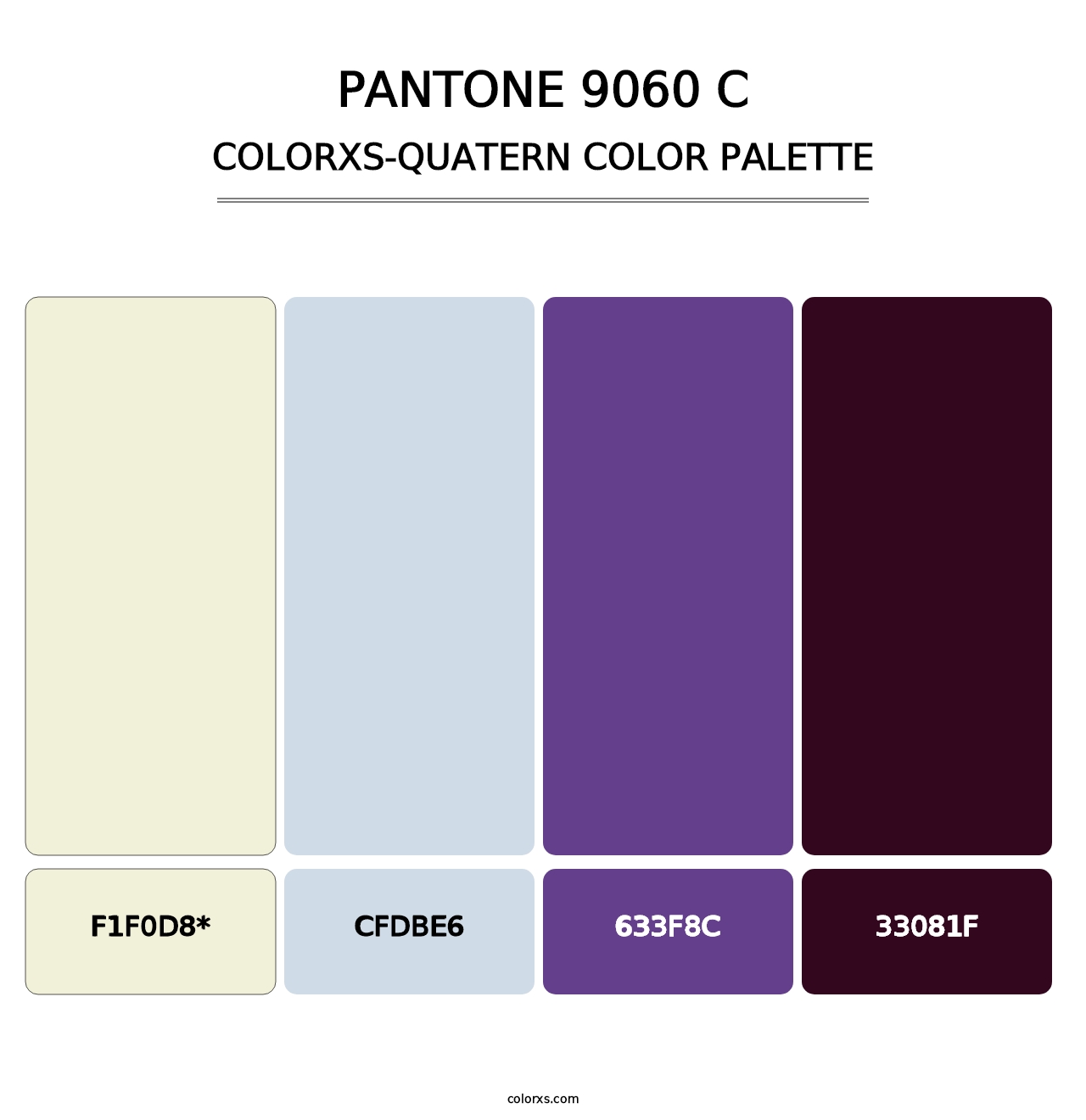 PANTONE 9060 C - Colorxs Quad Palette