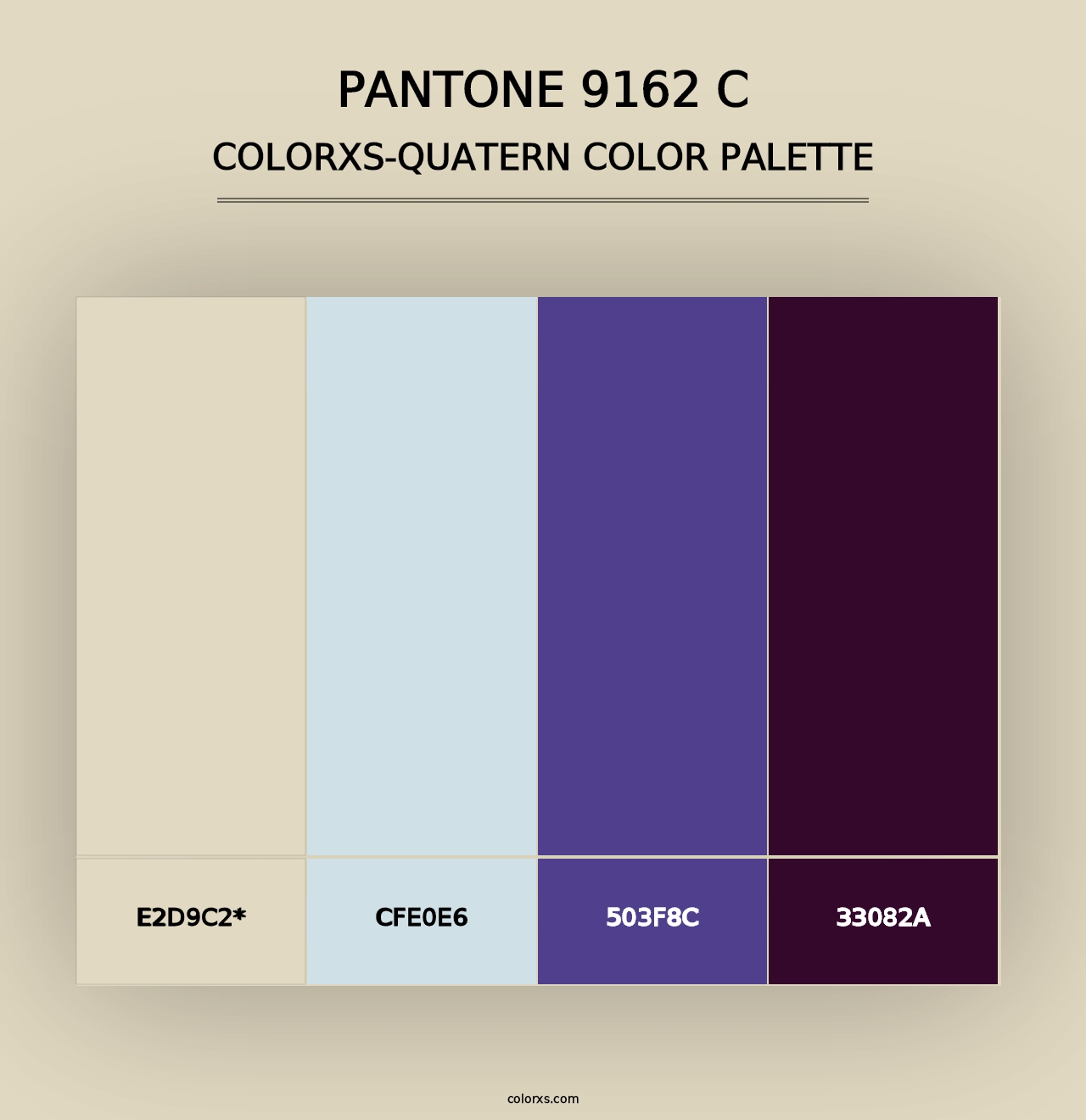 PANTONE 9162 C - Colorxs Quad Palette