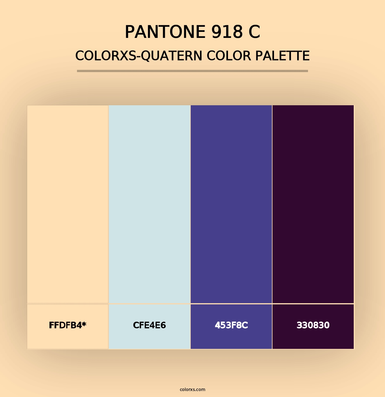 PANTONE 918 C - Colorxs Quad Palette