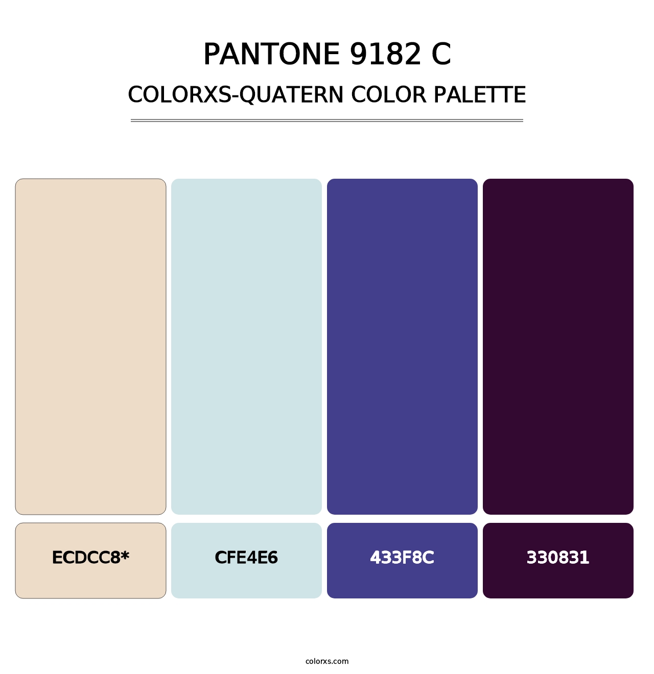 PANTONE 9182 C - Colorxs Quad Palette