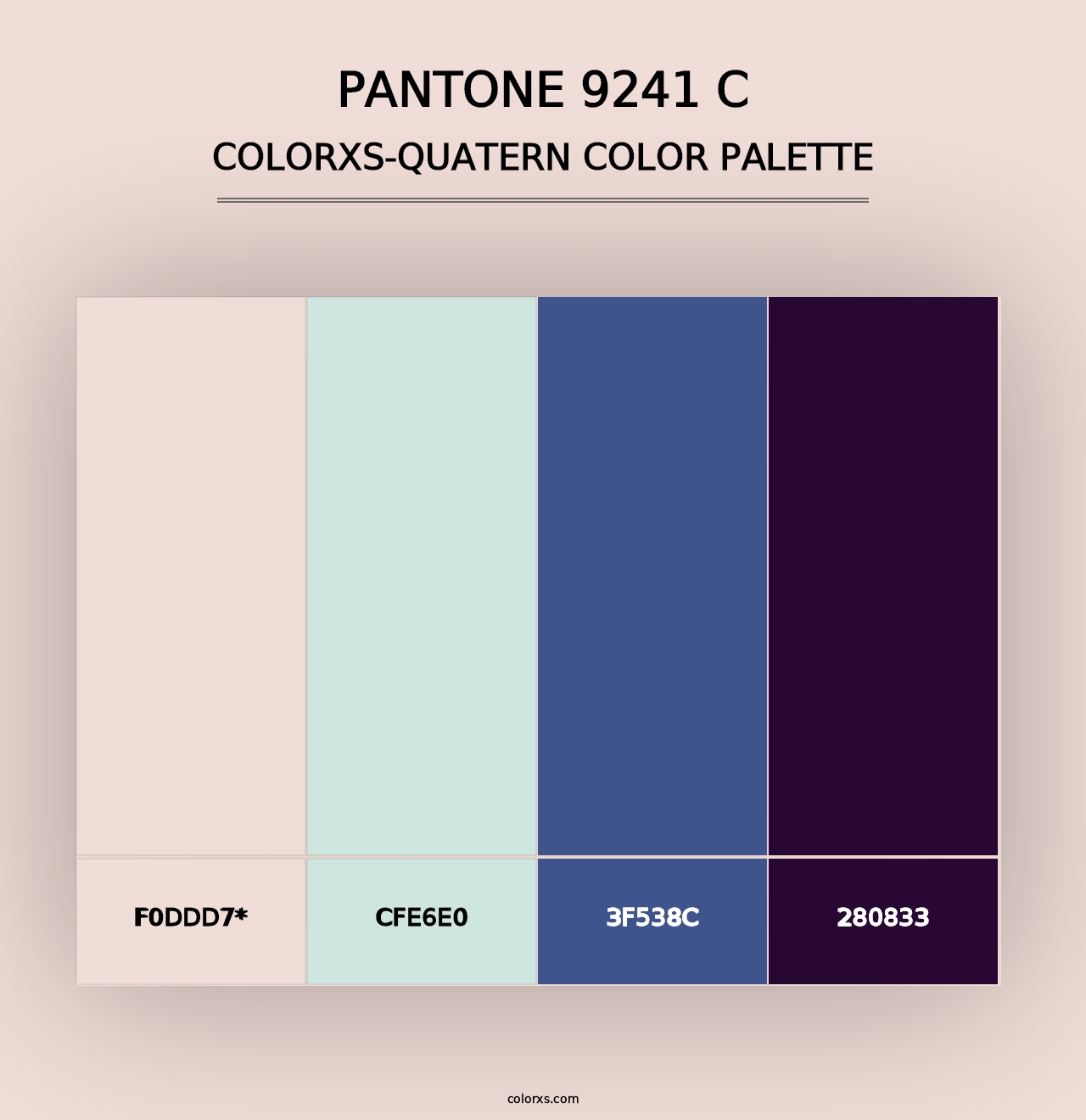 PANTONE 9241 C - Colorxs Quad Palette