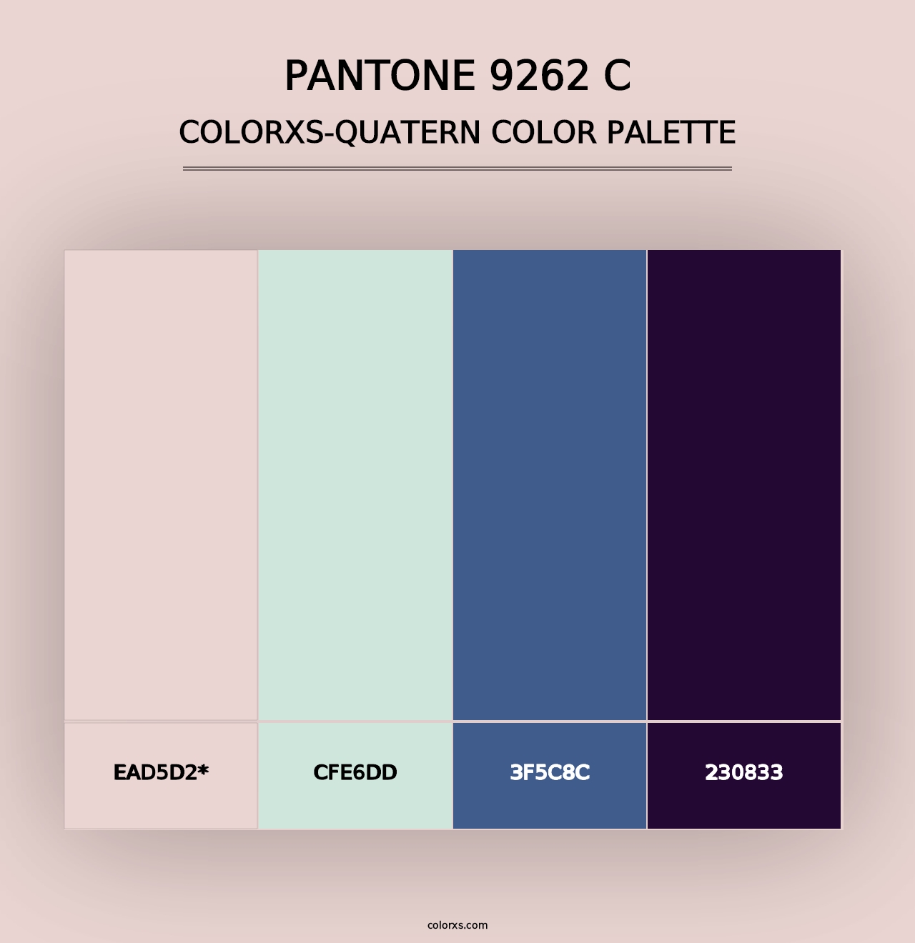 PANTONE 9262 C - Colorxs Quad Palette