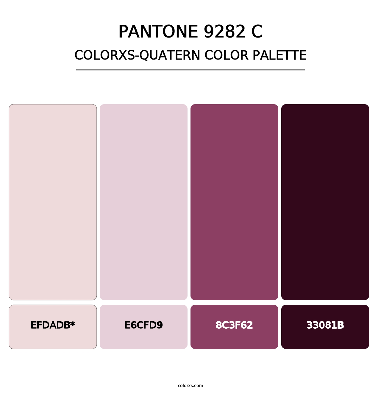 PANTONE 9282 C - Colorxs Quad Palette