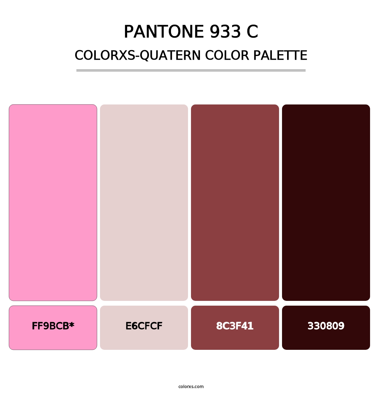 PANTONE 933 C - Colorxs Quad Palette