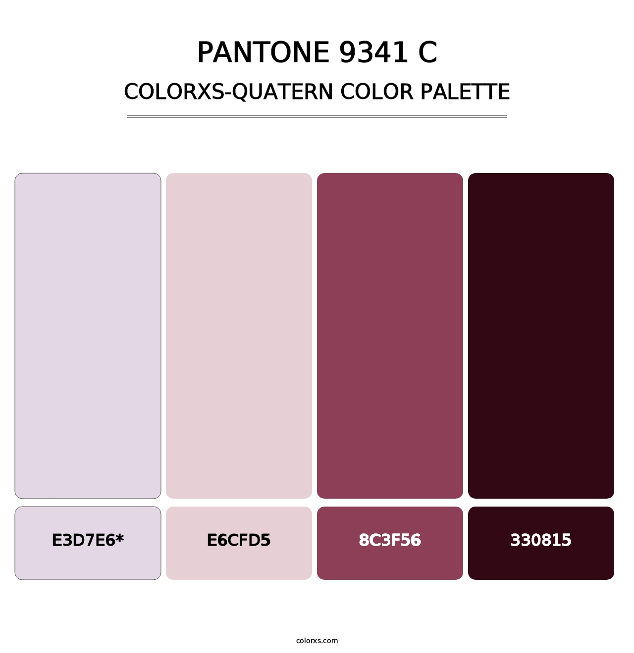 PANTONE 9341 C - Colorxs Quad Palette