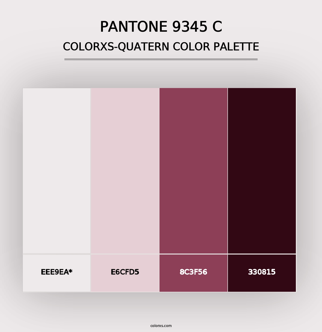 PANTONE 9345 C - Colorxs Quad Palette