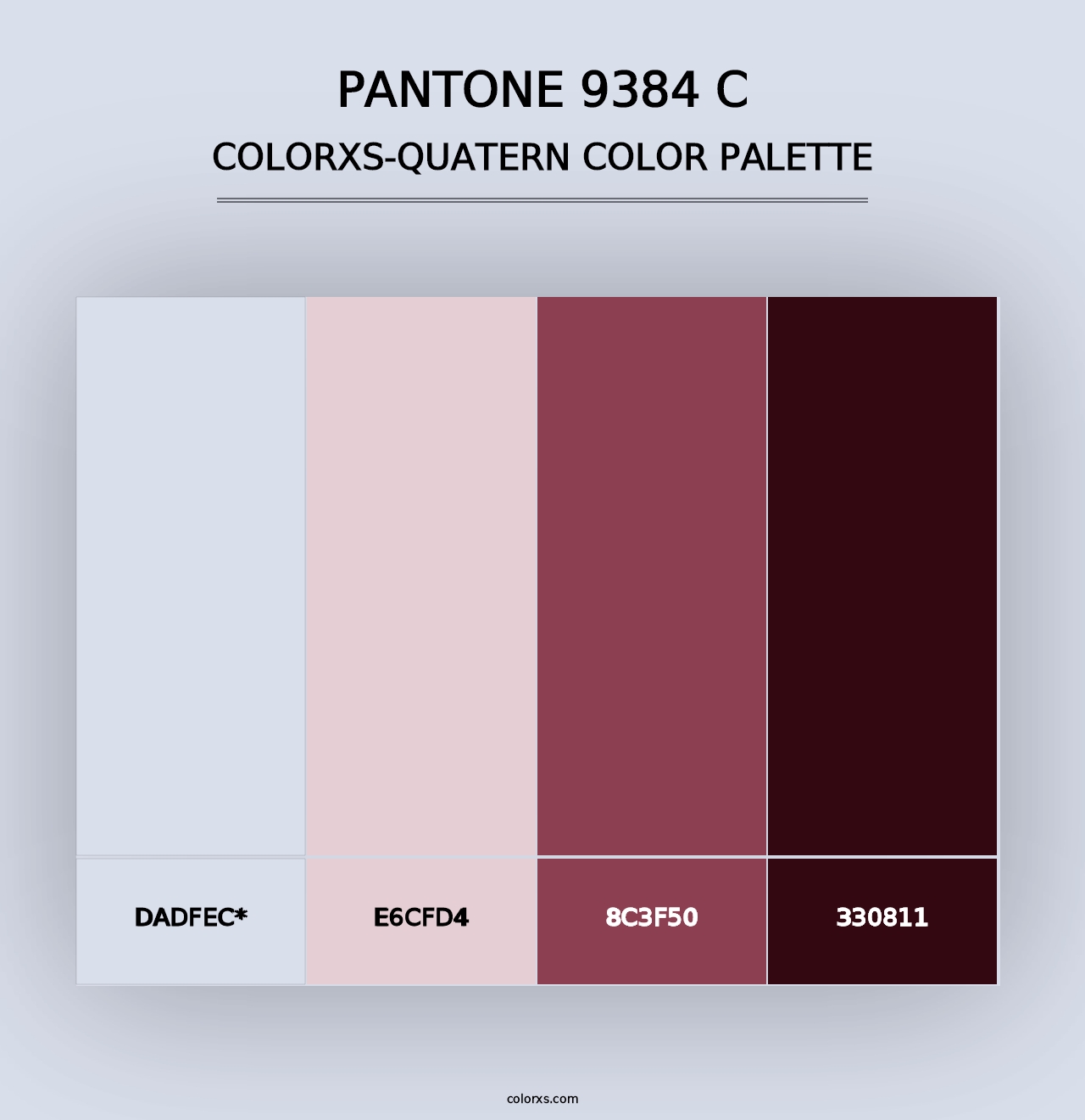 PANTONE 9384 C - Colorxs Quad Palette