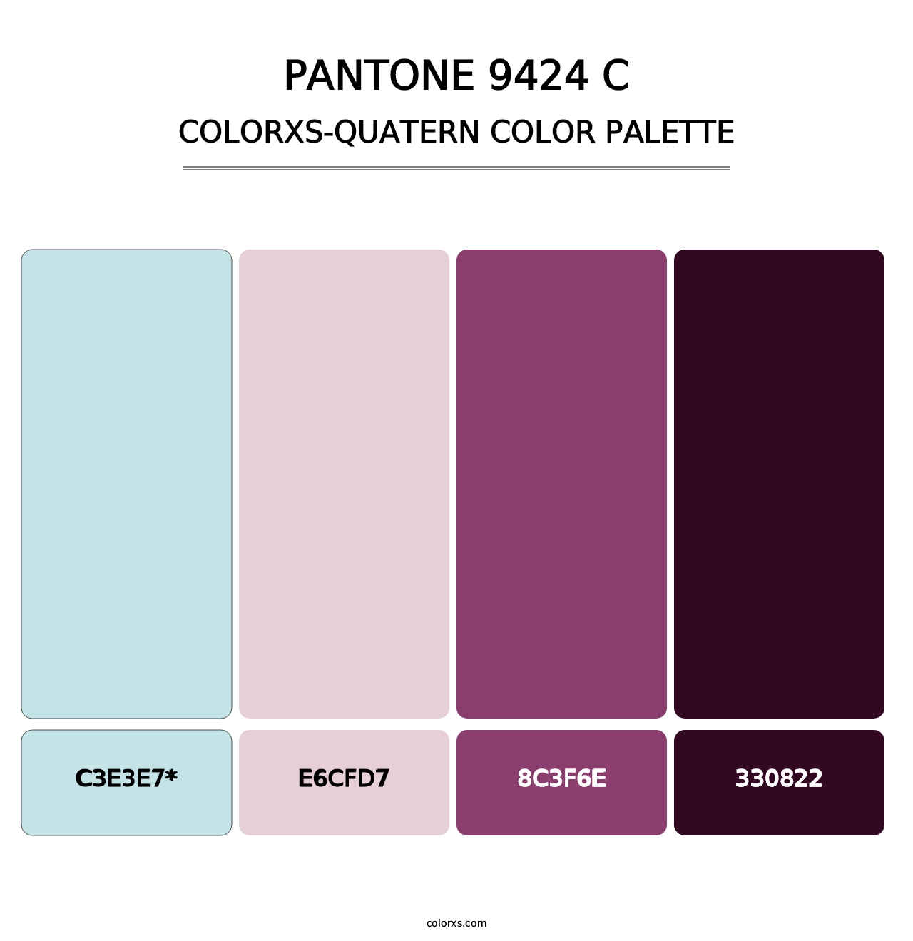 PANTONE 9424 C - Colorxs Quad Palette