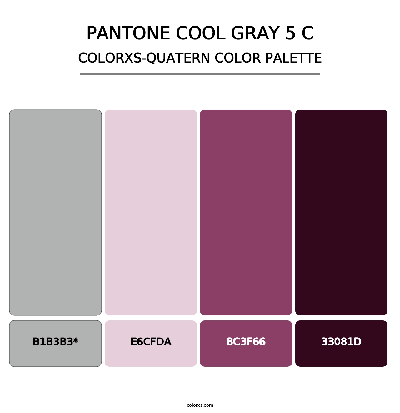 PANTONE Cool Gray 5 C - Colorxs Quad Palette