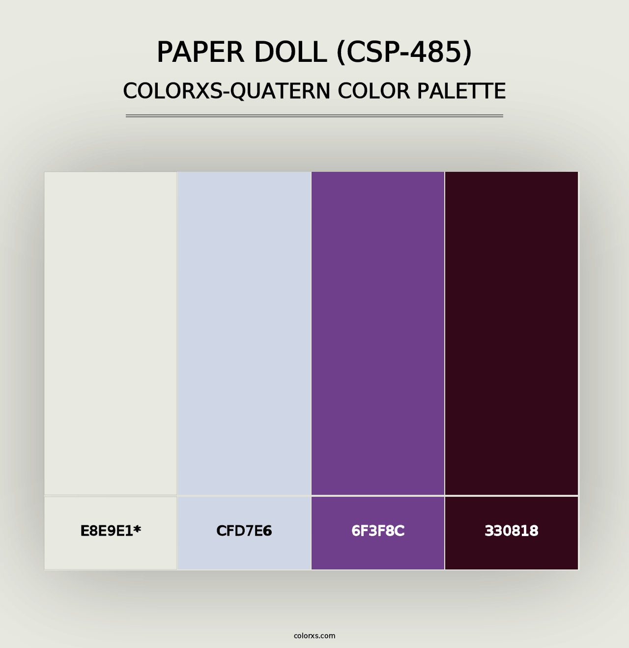 Paper Doll (CSP-485) - Colorxs Quad Palette