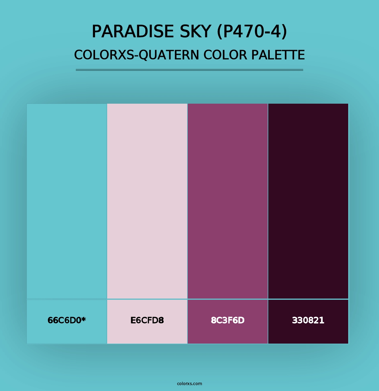 Paradise Sky (P470-4) - Colorxs Quad Palette