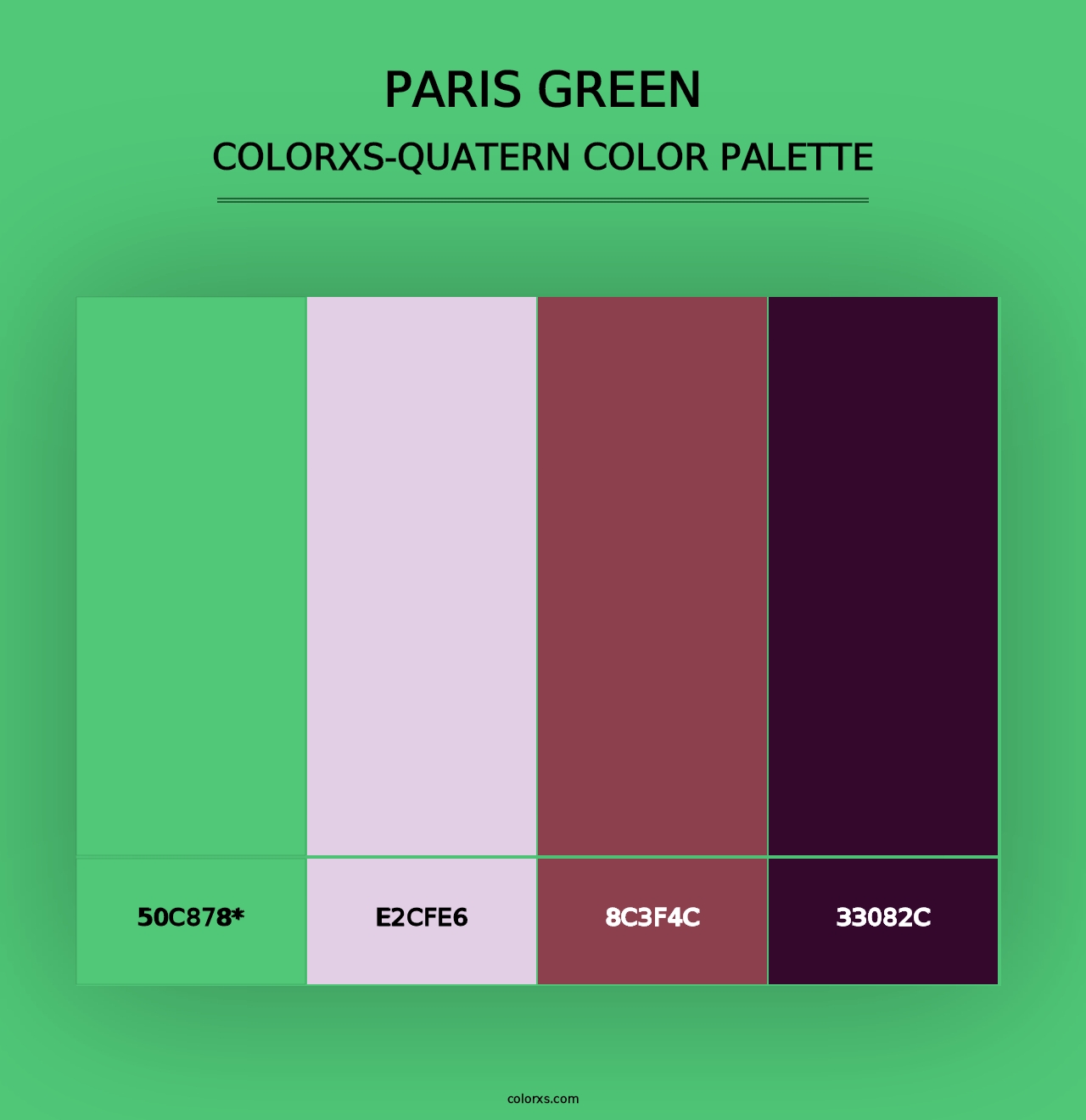 Paris Green - Colorxs Quad Palette