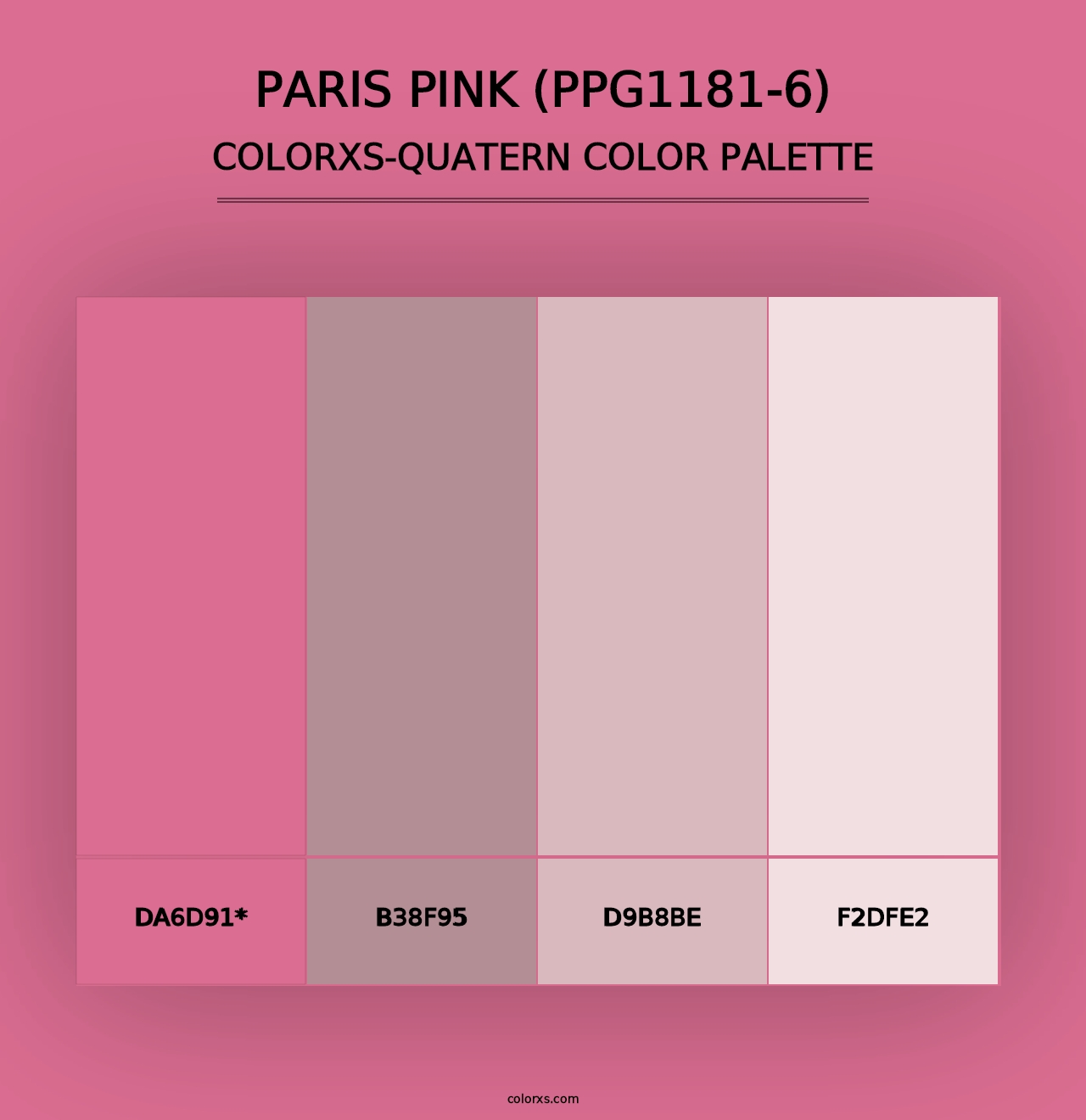 Paris Pink (PPG1181-6) - Colorxs Quad Palette