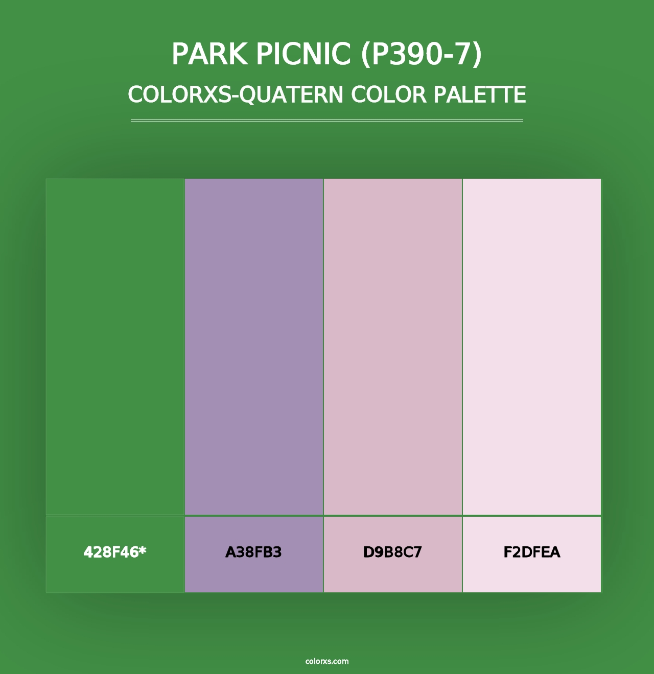 Park Picnic (P390-7) - Colorxs Quad Palette