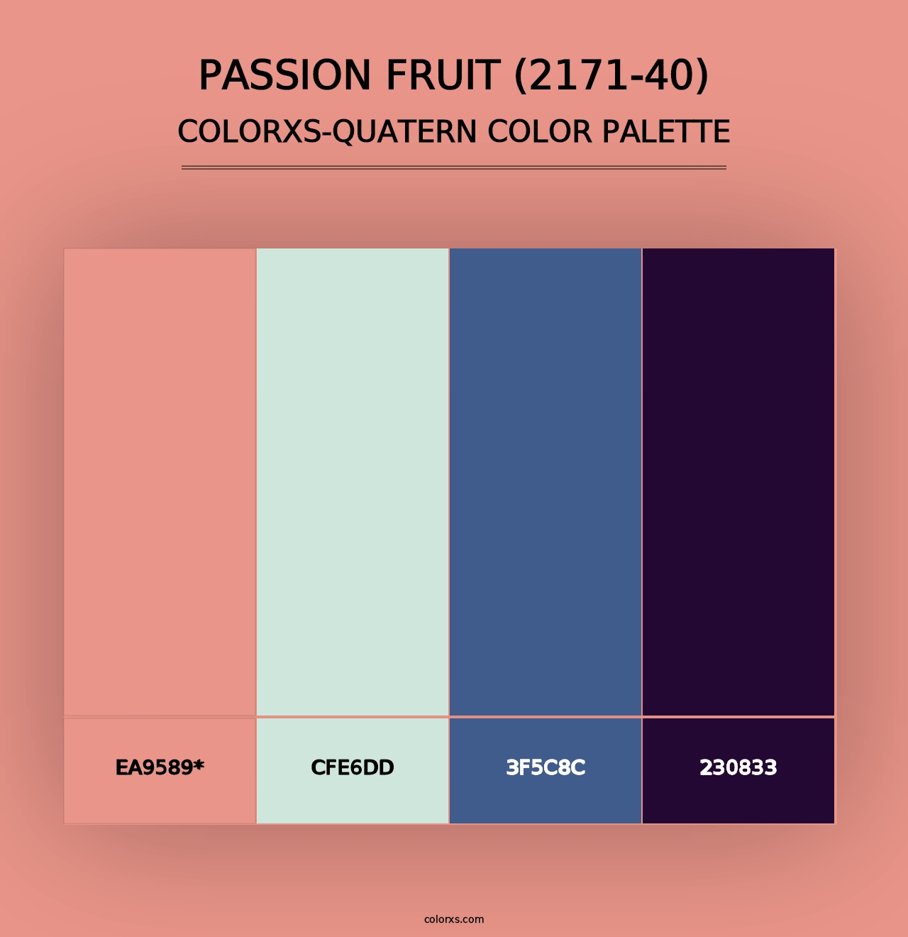 Passion Fruit (2171-40) - Colorxs Quad Palette