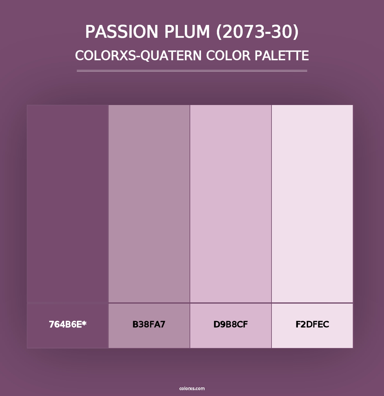 Passion Plum (2073-30) - Colorxs Quad Palette