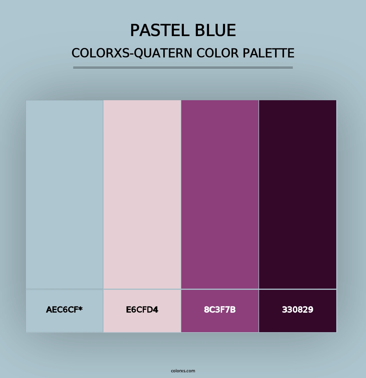 Pastel Blue - Colorxs Quad Palette