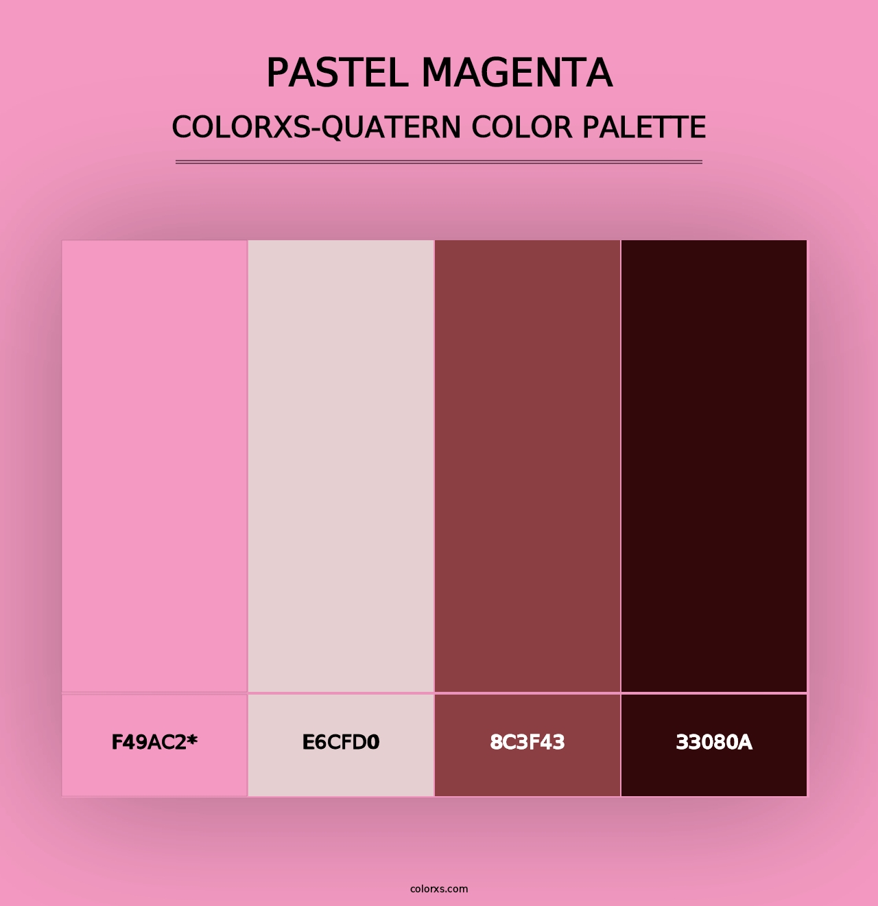 Pastel Magenta - Colorxs Quad Palette