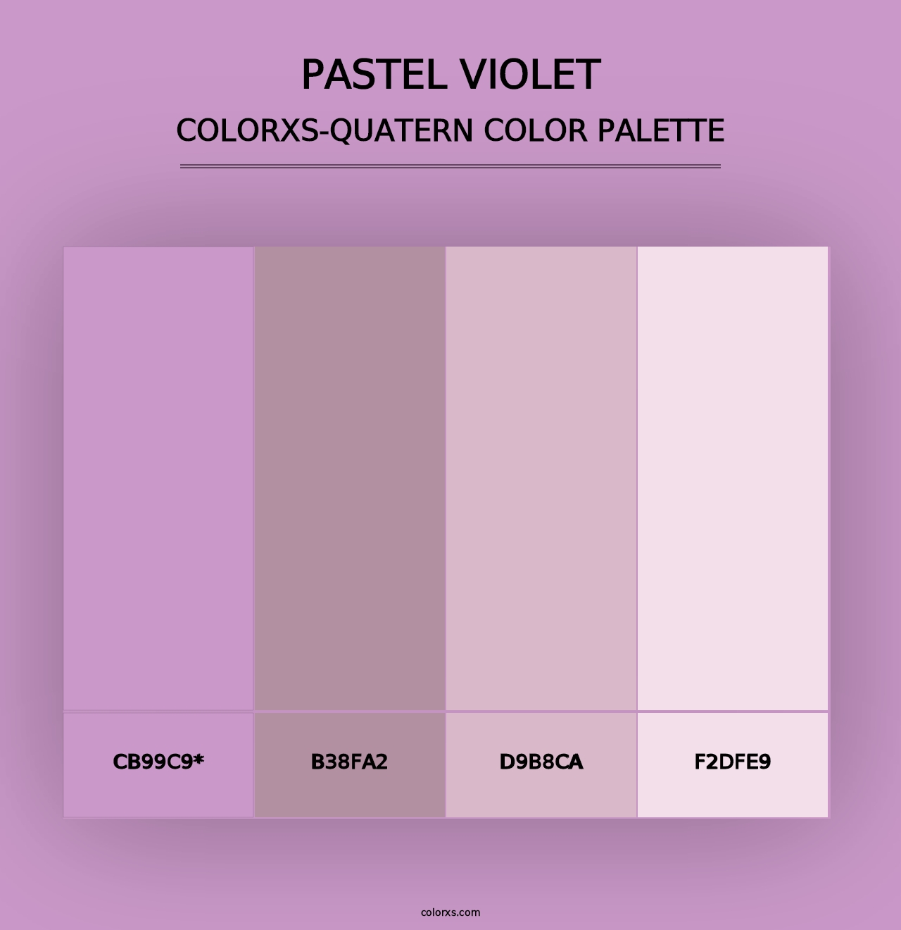 Pastel Violet - Colorxs Quad Palette