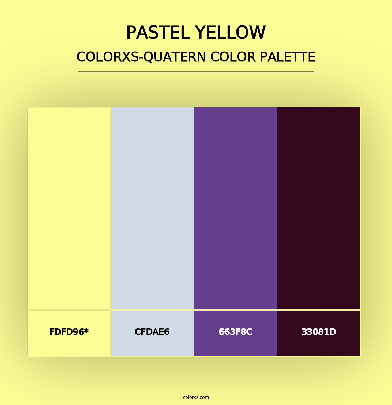 Pastel Yellow - Colorxs Quad Palette