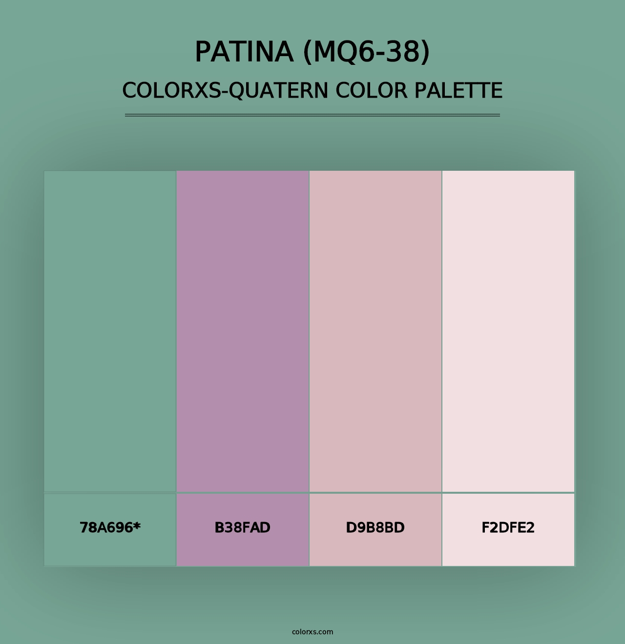 Patina (MQ6-38) - Colorxs Quad Palette