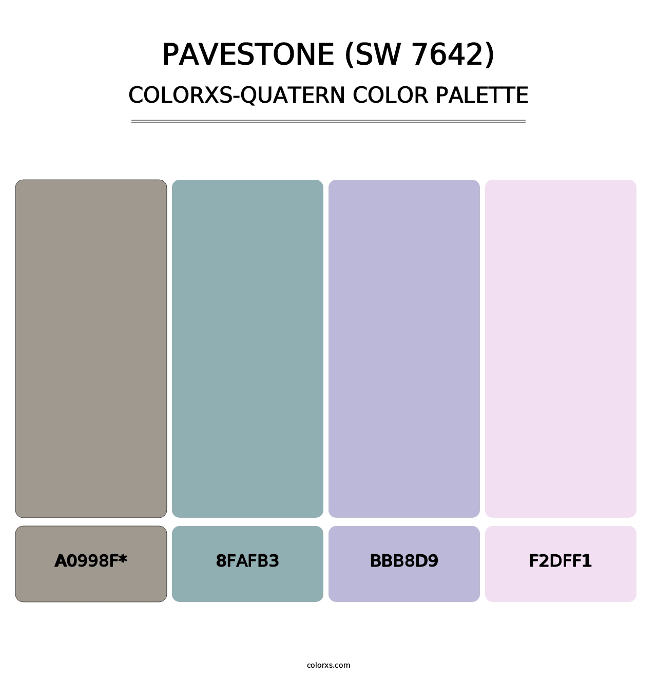 Pavestone (SW 7642) - Colorxs Quad Palette