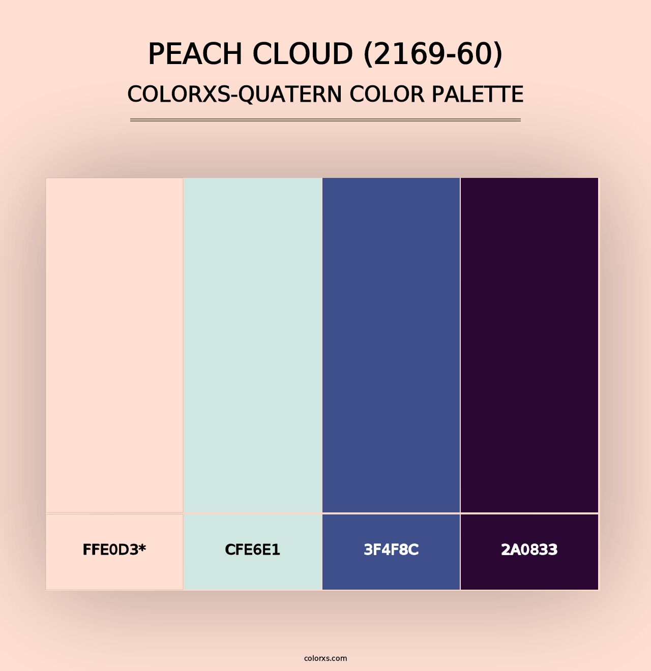 Peach Cloud (2169-60) - Colorxs Quad Palette